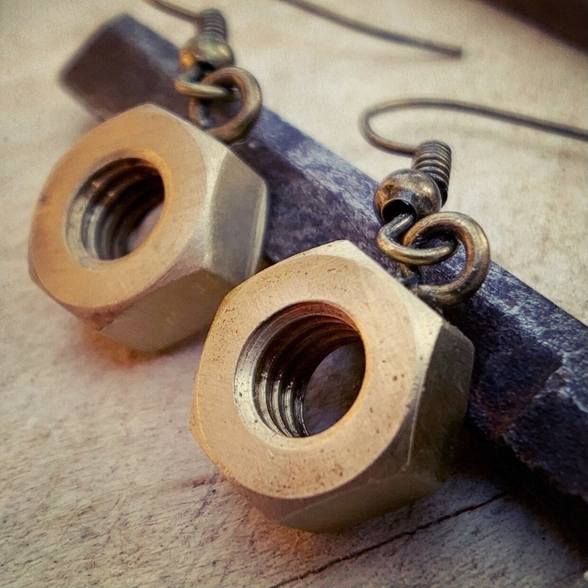 Boucles d’oreilles Boulons Laiton - Ernest & Célestin