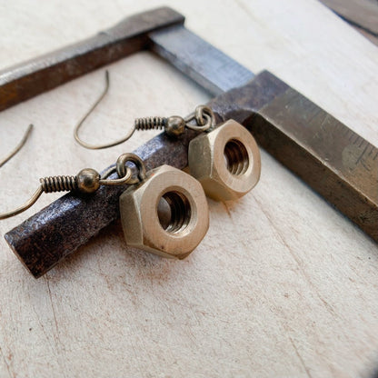 Boucles d’oreilles Boulons Laiton - Ernest & Célestin