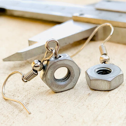 Boucles d'oreilles Boulons Métal - Ernest & Célestin