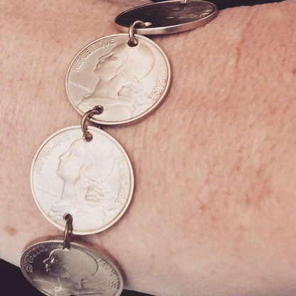 Bracelet 10 centimes de Francs - Ernest & Célestin
