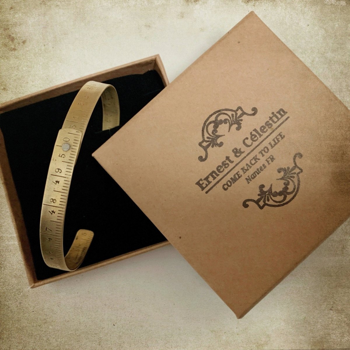 Bracelet mètre Laiton - Ernest & Célestin