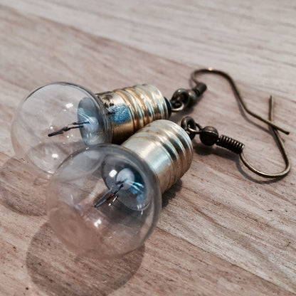 Boucles d’oreilles ampoule de vélo