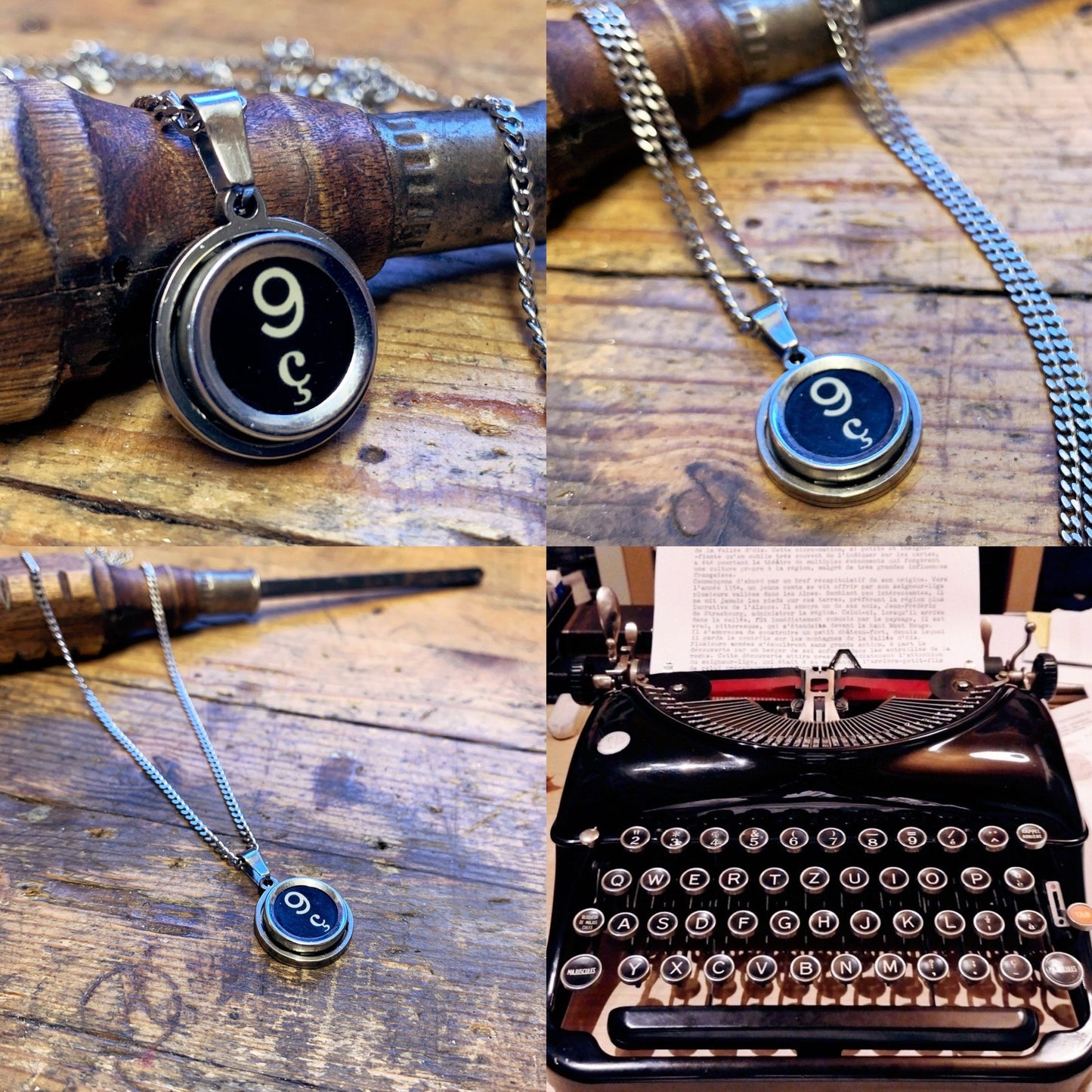 Pendentif Typewriter