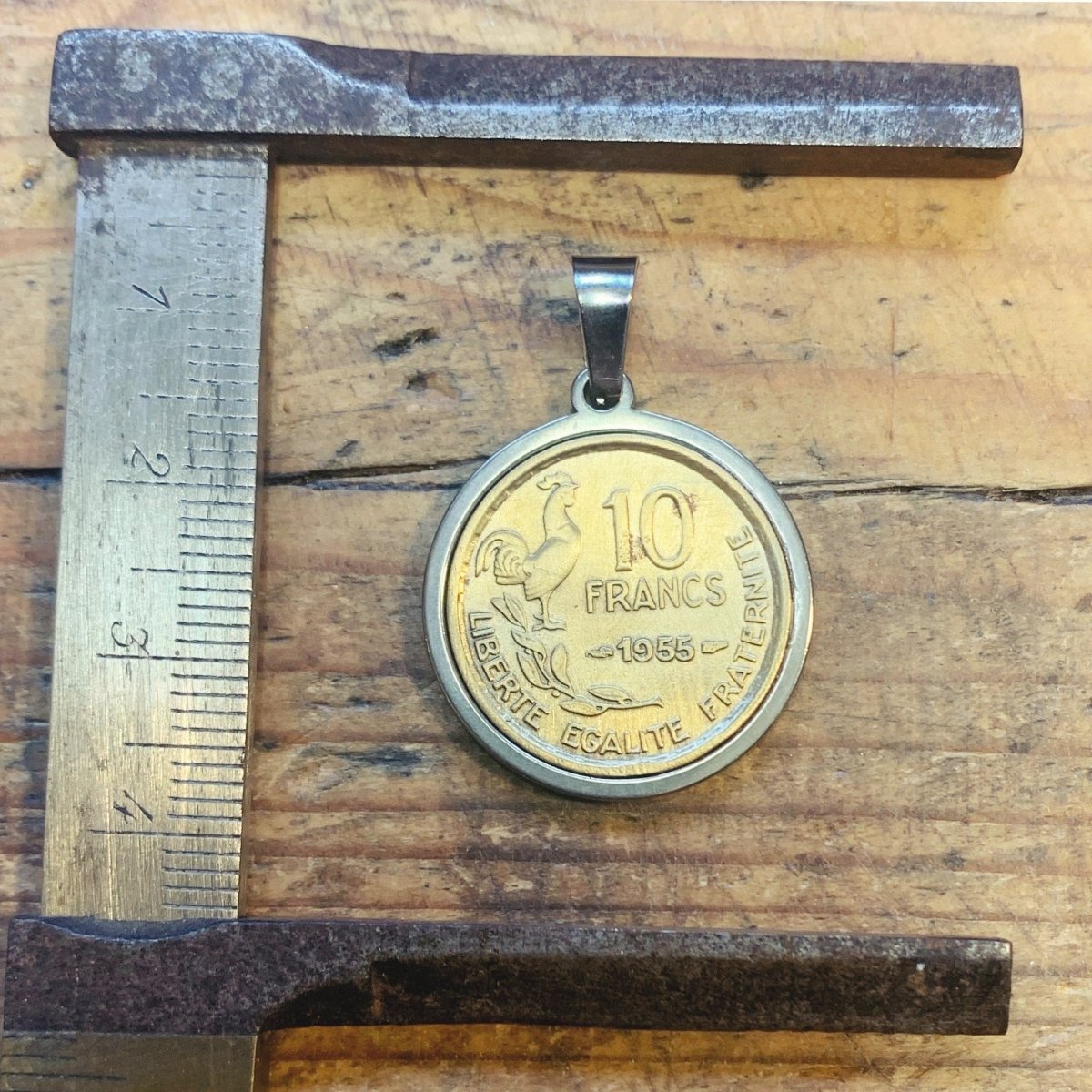 Pendentif 10 Francs Guiraud monnaie nostalgie enfance souvenirs