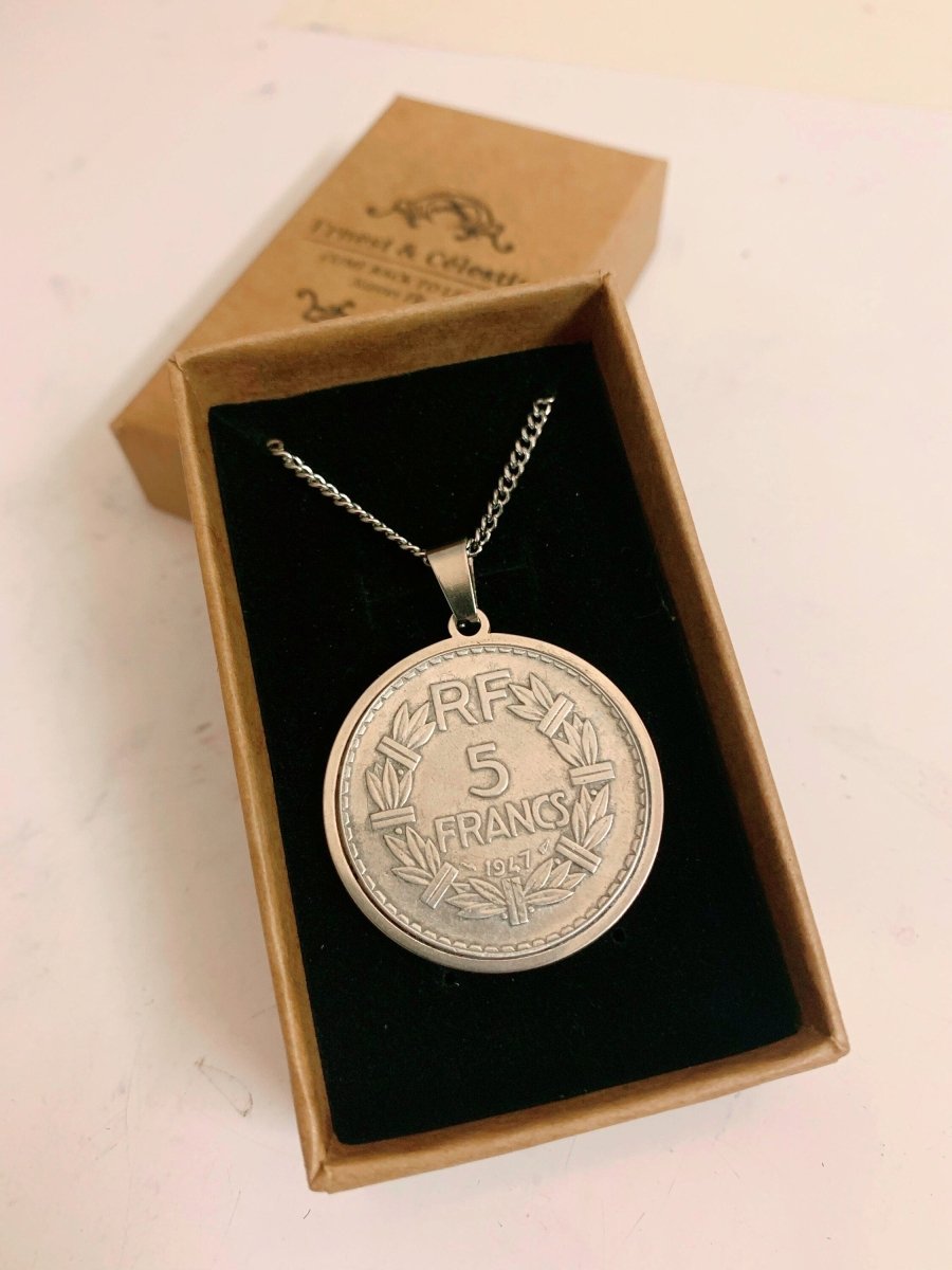 Pendentif 5 Francs Lavrillier - Ernest & Célestin