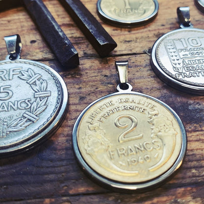 Pendentif 5 Francs Lavrillier - Ernest & Célestin