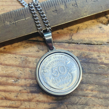 Pendentif 50 ctms alu - Ernest & Célestin