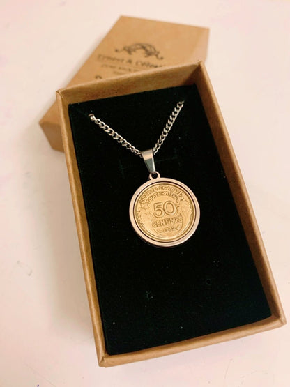Pendentif 50 ctms doré - Ernest & Célestin